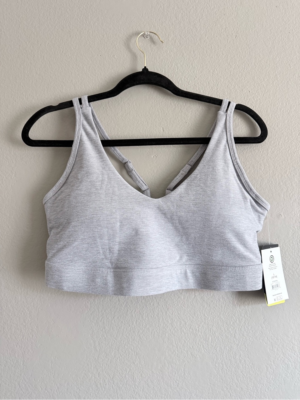 Athletic Works Gray Soft Butter core Bralette